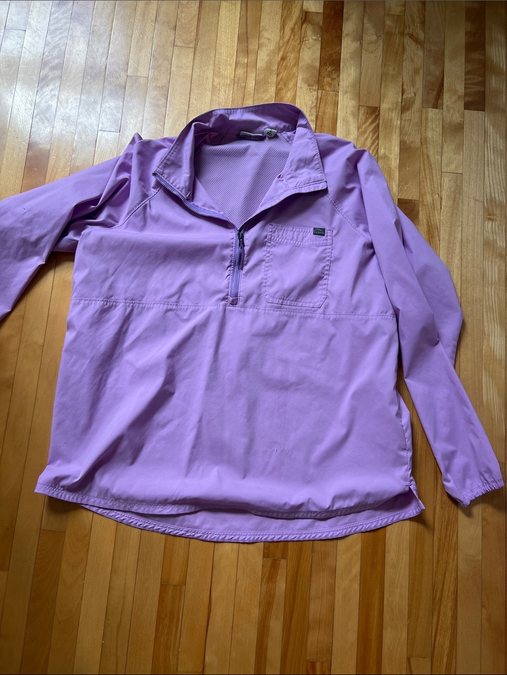 L.L. Bean Lavender Half-Zip Pullover Jacket